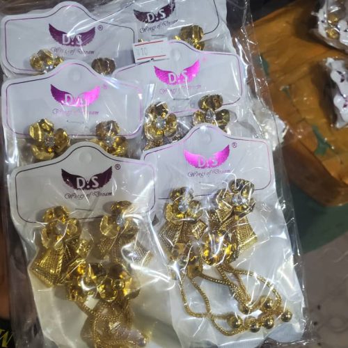 D&S Floral Gold Fashion Earrings
