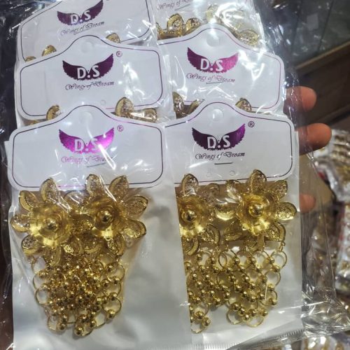 D&S Floral Gold Fashion Earrings