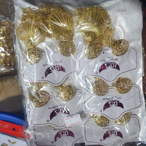 D&S Floral Gold Fashion Earrings