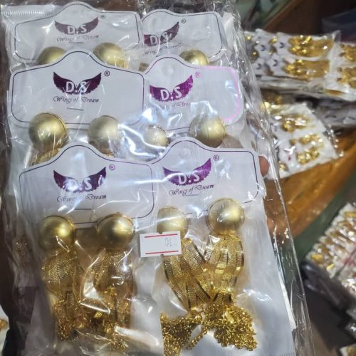 D&S Floral Gold Fashion Earrings