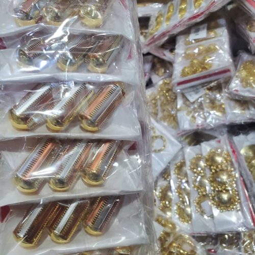 Elegant Gold Statement Earrings and Pendant