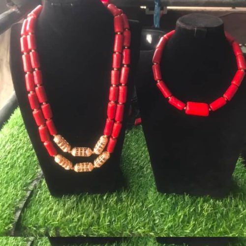 Coral Bead Set