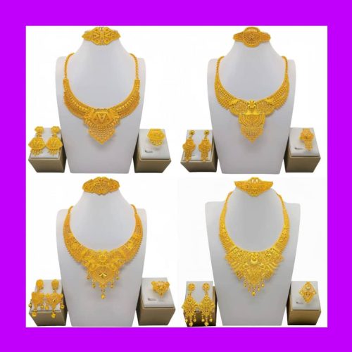 Luxury Gold-Plated Bridal Jewelry Set