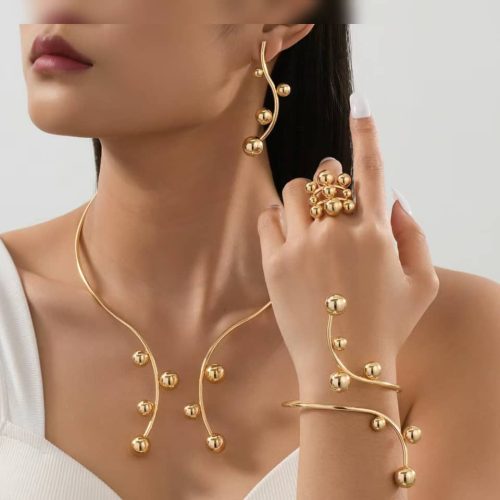 Elegant Pearl Drop Jewelry Set