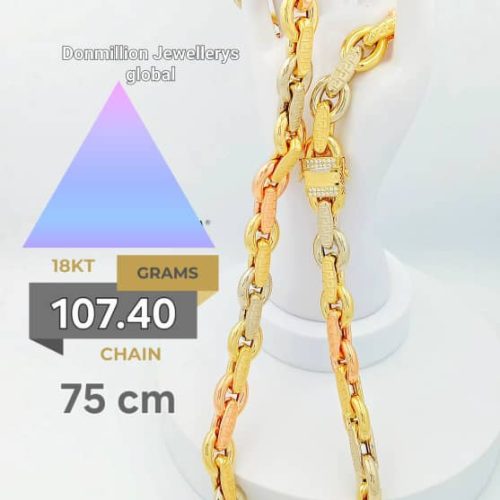 18KT Gold Cuban Link Chain 107.4GRAM