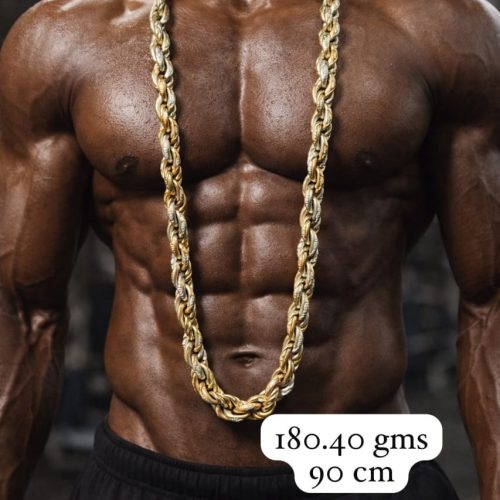18KT Gold Cuban Link Chain 180.4GRAM