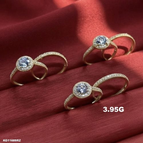 18K Gold Wedding Rings 3.9gram