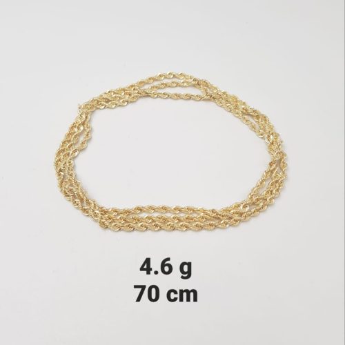 18kt Gold Rope Chain 4.6gram