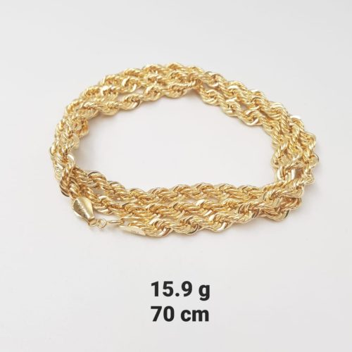 18kt Gold Rope Chain 15.9gram
