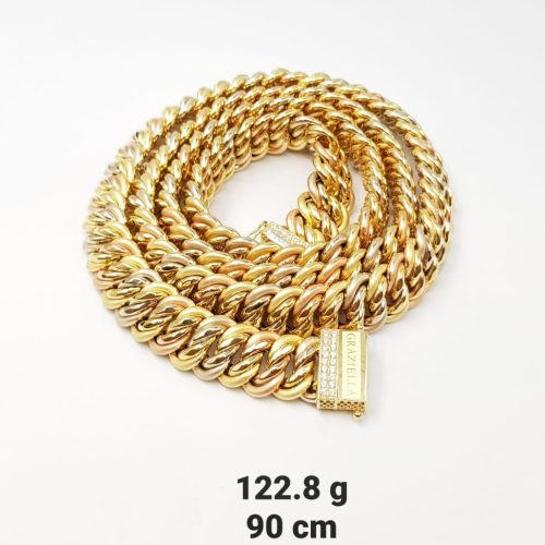 18kt Gold Cuban Link Chain 122.8GRAM