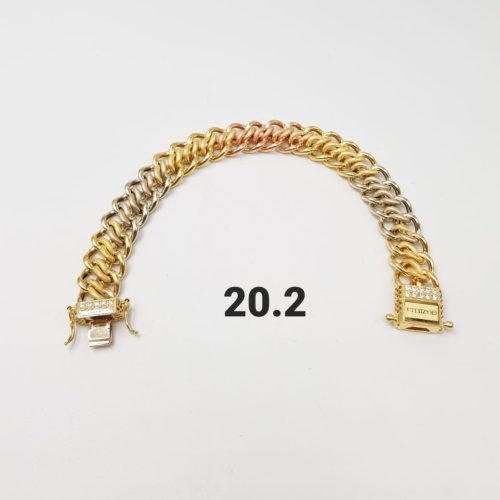 18kt Gold Cuban Link Bracelet – 20.2g