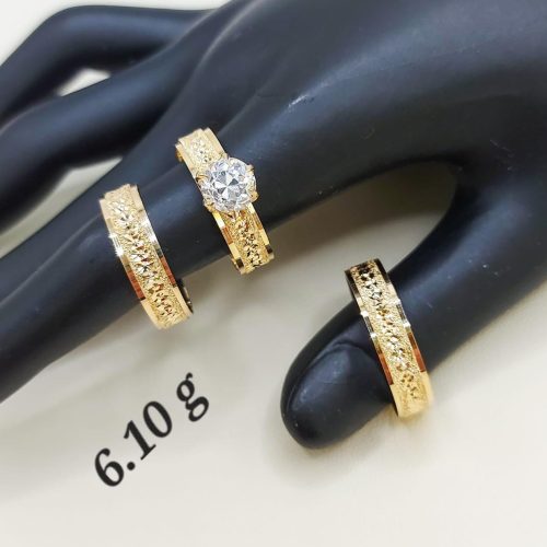 18kt Gold Wedding Rings 6.1GRAM
