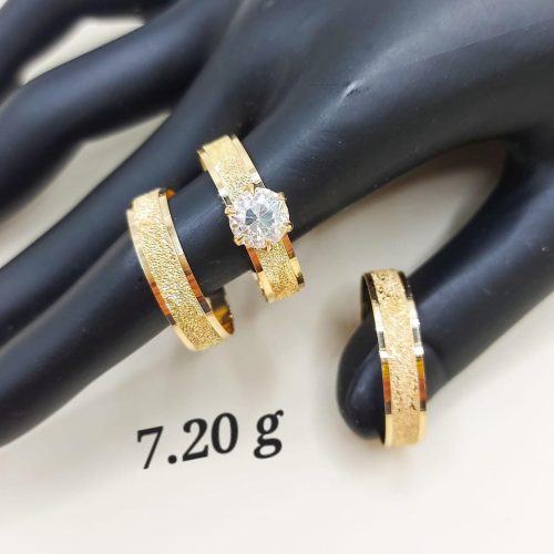18kt Gold Wedding Rings 7.2GRAM