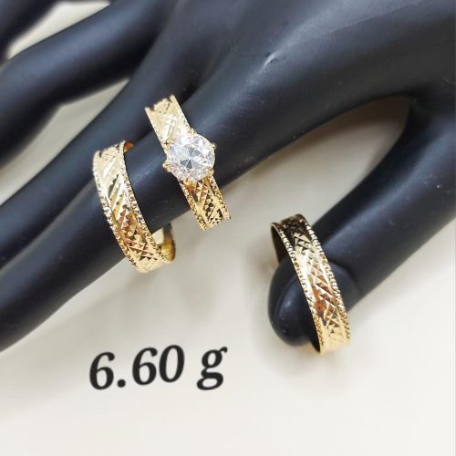 18kt Gold Wedding Rings 6.6GRAM