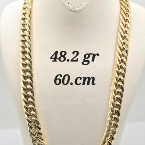 18kt Gold Cuban Necklace 48.2GRAM
